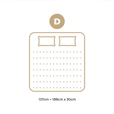MAT-A19-FIRM-D Bedra Double Mattress Luxury Foam Bed Firm Pocket Spring 30cm