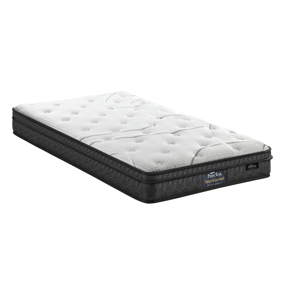 MAT-A24-COCO-S Bedra Single Mattress Bonnell Spring Tight Top Bed Medium Firm 21CM