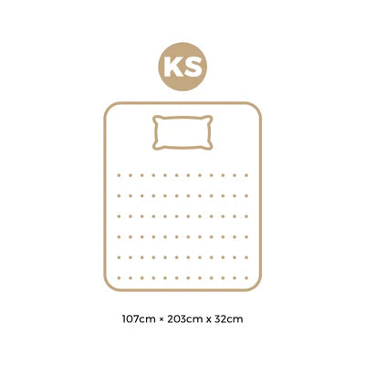MAT-A27-OPAL-KS MAT-A27-OPAL-KS Bedra King Single Mattress Bamboo Pocket Spring Euro Top Medium Firm 32cm