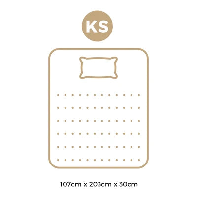 MAT-A28-VERD-KS Bedra King Single Mattress Pocket Spring Cool Gel Foam Medium Firm Euro Top