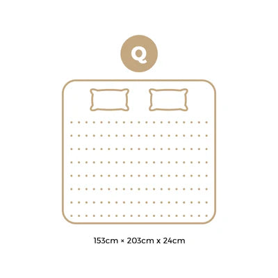 MAT-A29-TONE-Q Bedra Queen Mattress Tight Top Foam Pocketed Springs Anti-disturbance 24cm