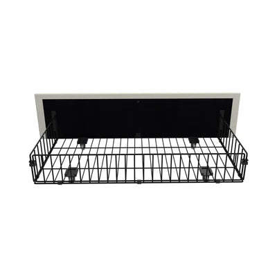 MBF-4DRAW-L-BE Oikiture 4x Trundle Drawers for Bed Frame w/ Wheels Underbed Storage Metal Beige