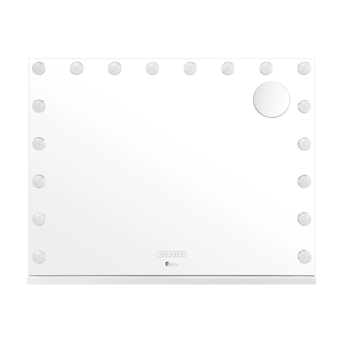 MM-8058BT-4CTR-WH Bluetooth Hollywood Makeup Mirrors with LED Light 80x58cm Vanity Mirror