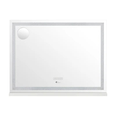 MM-8060CRST-4TR-WH Oikiture Bluetooth Hollywood LED Makeup Mirror 80x62cm Crystal Vanity Mirrors