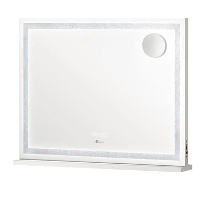 MM-8060CRST-4TR-WH Oikiture Bluetooth Hollywood LED Makeup Mirror 80x62cm Crystal Vanity Mirrors