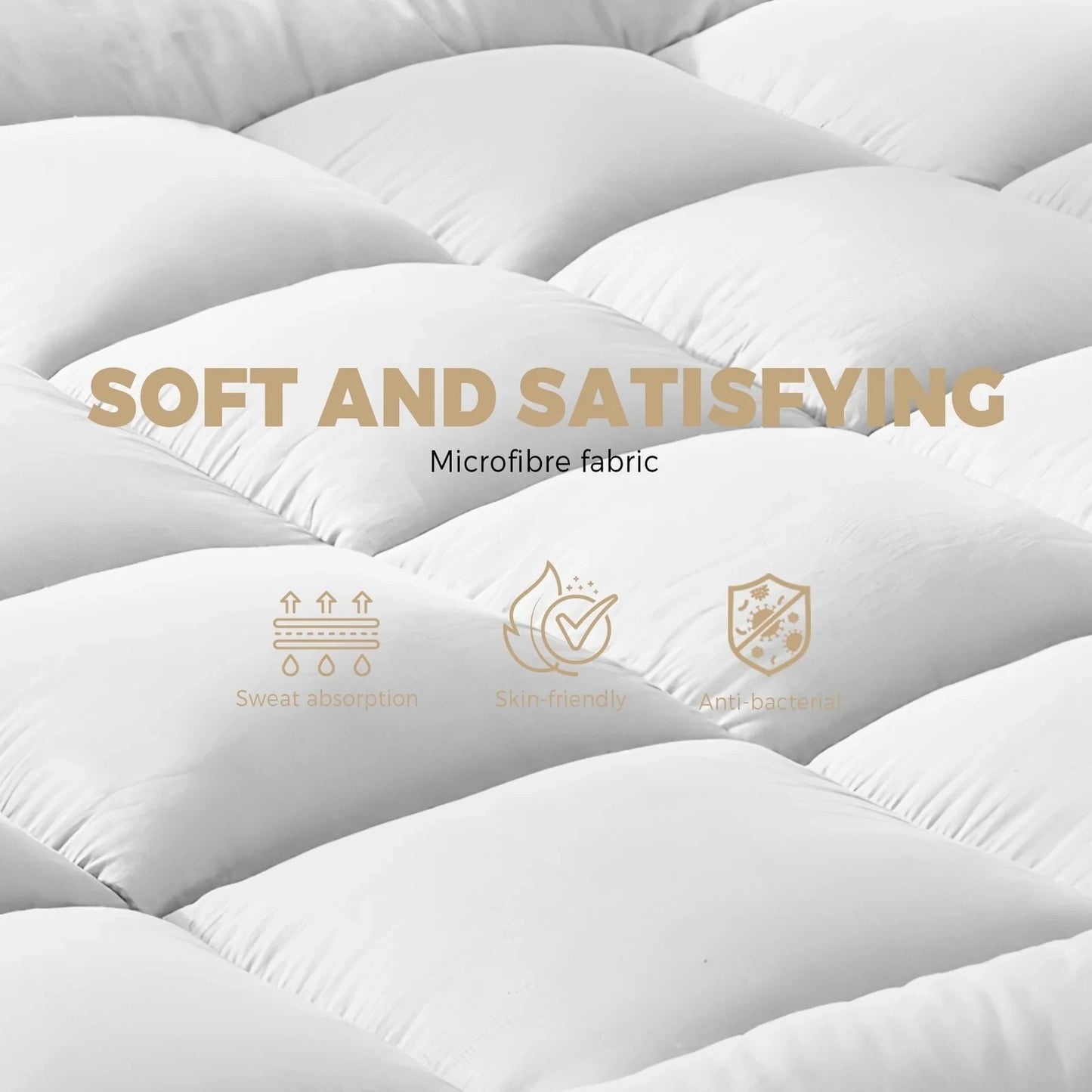 MT-PT-A2-KS-WH Mattress Topper