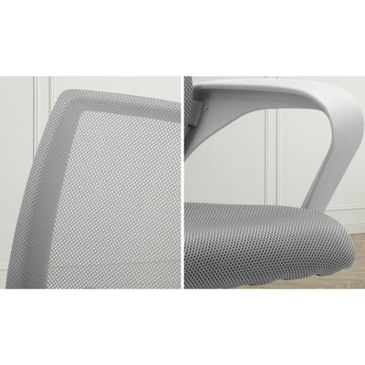 OCH-B-A3-WH Oikiture Office Gaming Chair Computer Mesh Chairs Executive Foam Seat White