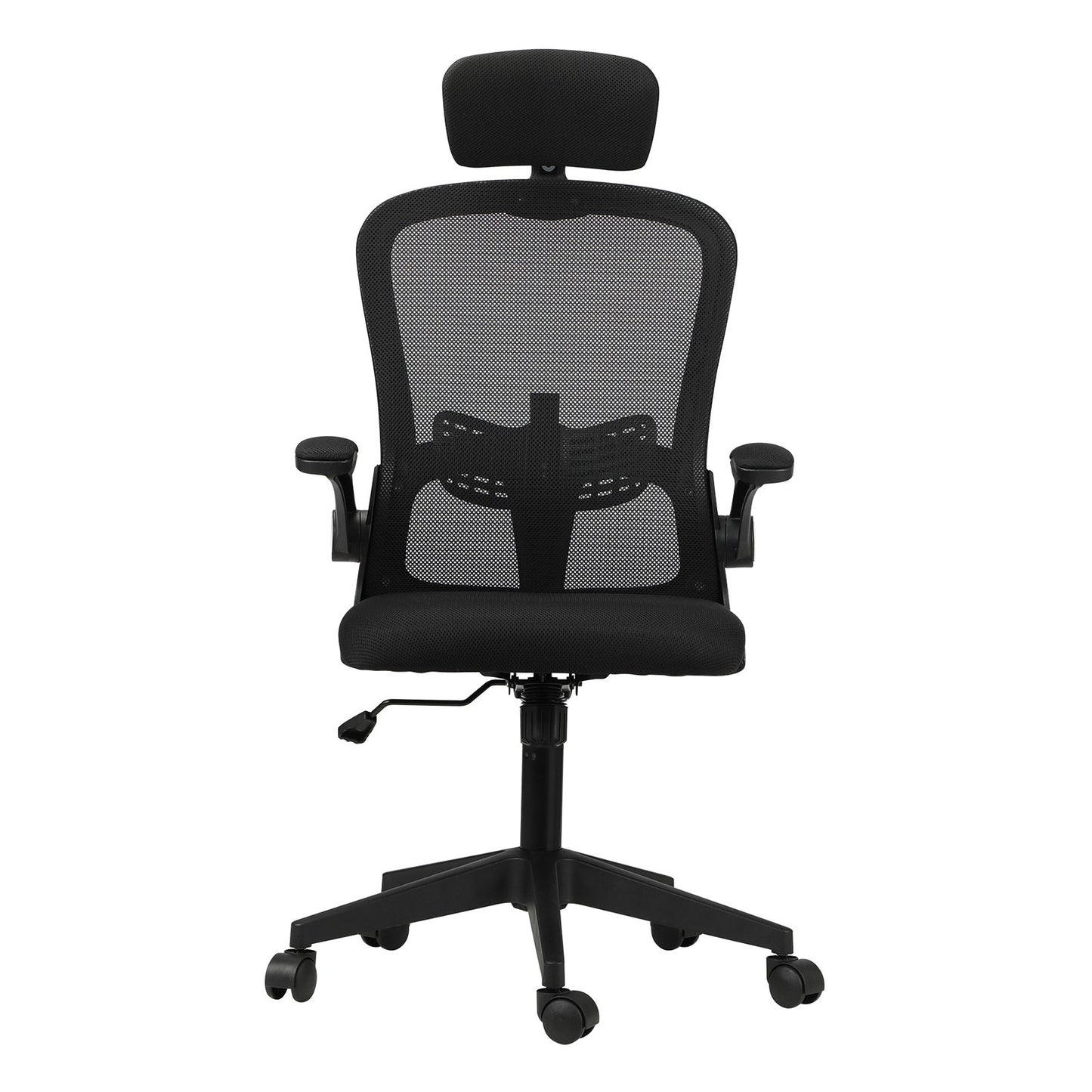 OCH-B4-MESH-BK Oikiture Office Chair with Mesh Padding Headrest Armrest Black