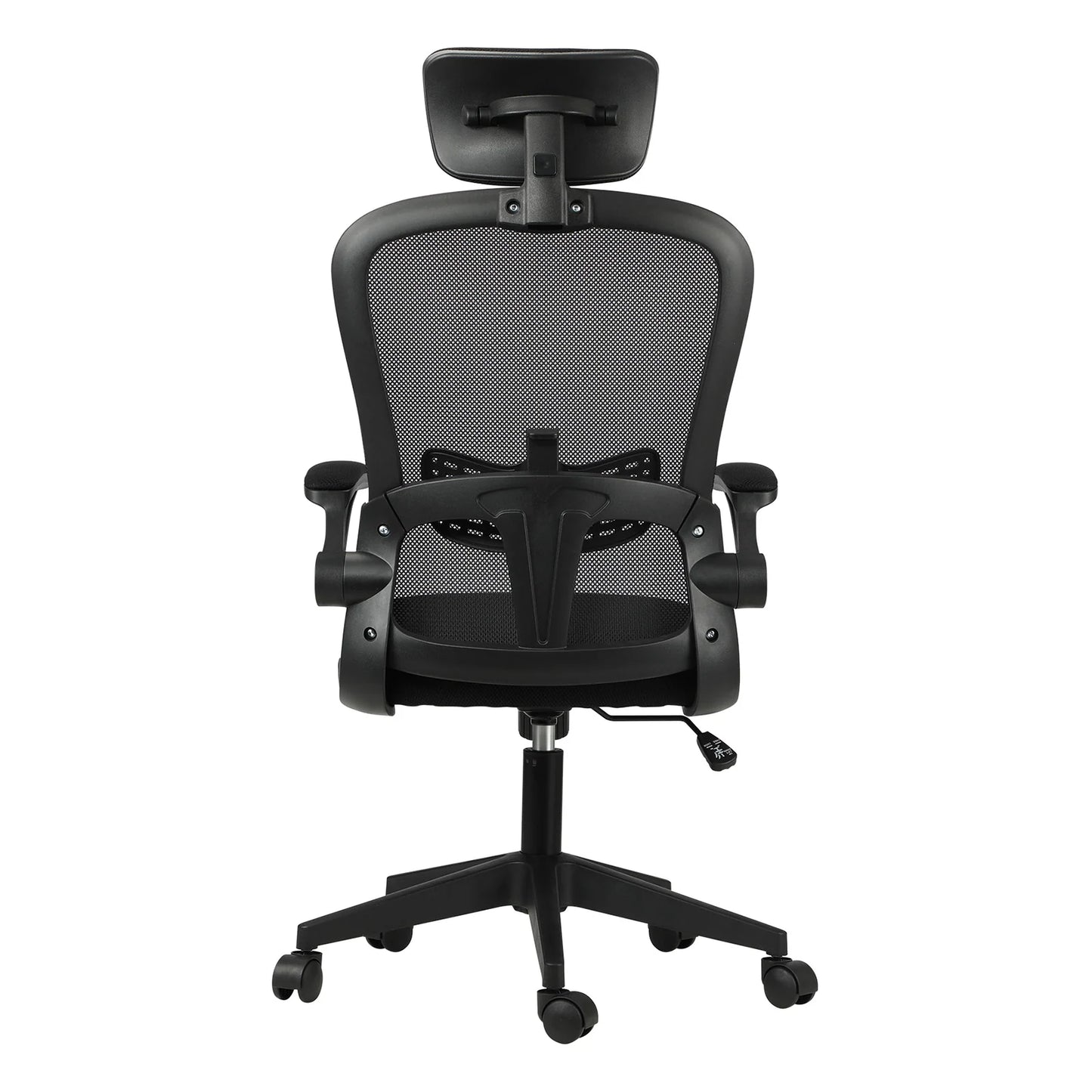 OCH-B4-MESH-BK Oikiture Office Chair with Mesh Padding Headrest Armrest Black