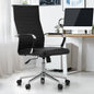 OCH-EPAD-LEA-BK Oikiture Office Chair Executive Swivel Desk Chair High Back Leather Black