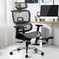 OCH-F-ERG-FOOT-BKGY Oikiture Ergonomic Office Chair Mesh Executive Seat Computer Chairs BK&GY