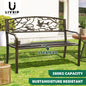 OD-GB-BIRD-BZ Livsip Garden Bench Park Lounge Patio Chair Backyard 3 Seater Outdoor Furniture