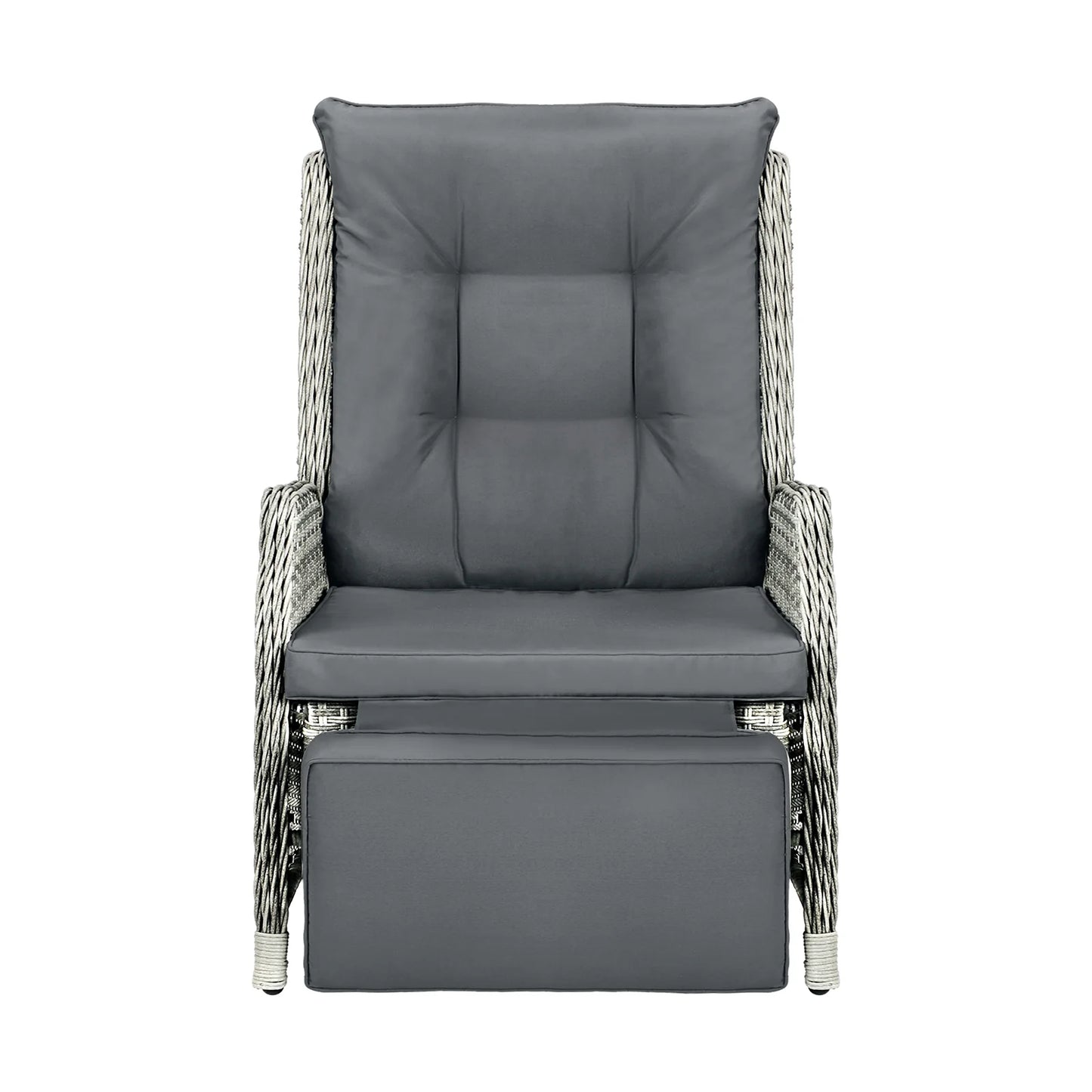 ODR-RW-FTR-GY Livsip Recliner Chairs with Adjustable Footrest Grey