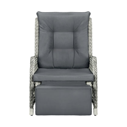 ODR-RW-FTR-GY Livsip Recliner Chairs with Adjustable Footrest Grey