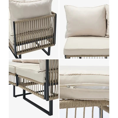 ODSS-COCOON-KK-AABC Livsip 7 Seater Outdoor Sofa Set Modular Lounge Setting Patio Garden Furniture