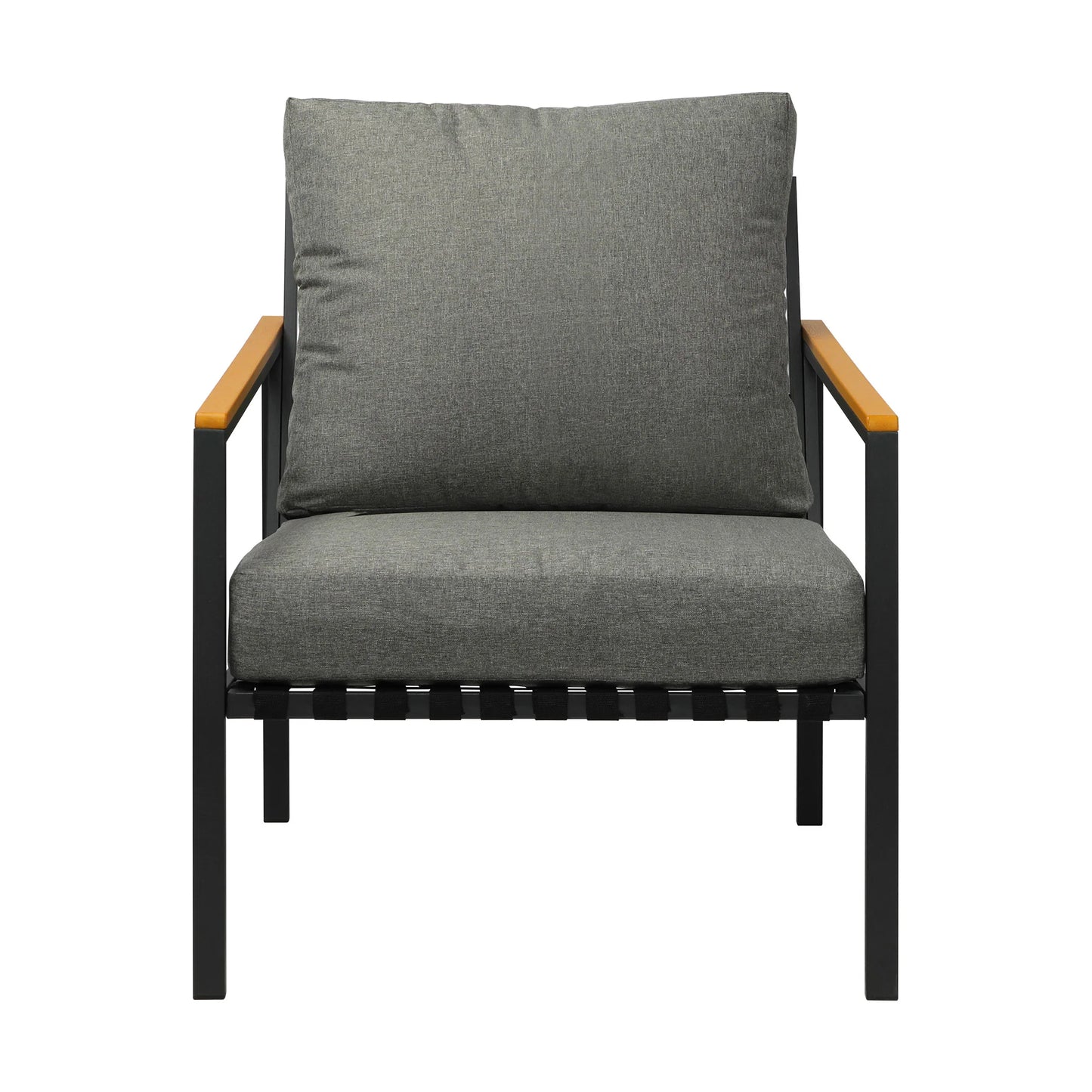 OPS-SOFA-CH-BK Outdoor Lounge Dining Chairs Patio Furniture Lounge Setting