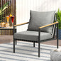 OPS-SOFA-CH-BK Outdoor Lounge Dining Chairs Patio Furniture Lounge Setting