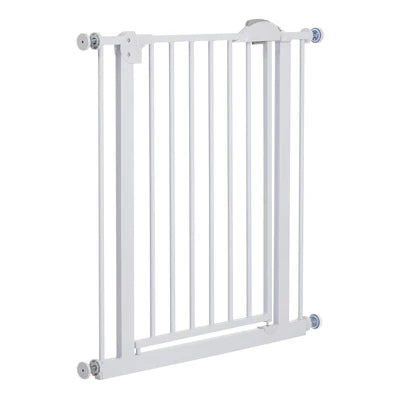 PET-GATE-A79-WH Alopet 78cm Retractable Safety Gate Pet Dog Cat Fence Guard Door White