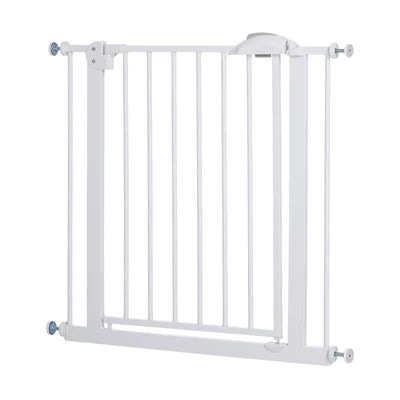PET-GATE-A79-WH Alopet 78cm Retractable Safety Gate Pet Dog Cat Fence Guard Door White