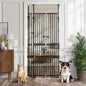 PET-GATE-DB-A190-BK Alopet 190cm-264cm Retractable Safety Gate Pet Dog Cat Extra Tall Fence Black