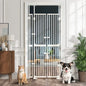 PET-GATE-DB-A190-WH Alopet 190cm-264cm Retractable Safety Gate Pet Dog Cat Extra Tall Fence White