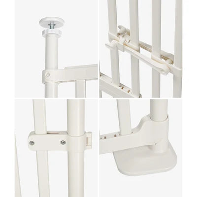 PET-GATE-DB-A190-WH Alopet 190cm-264cm Retractable Safety Gate Pet Dog Cat Extra Tall Fence White