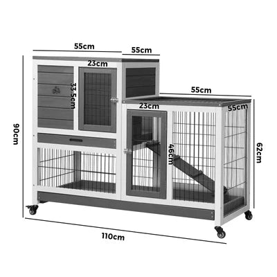 PET-HUTCH-4W-GY