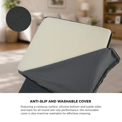 PET-RAMP-FM-S4-GY Alopet Pet Ramp Foam Dog Cover Stairs Washable Ladder For Bed Sofa Car 4 Steps