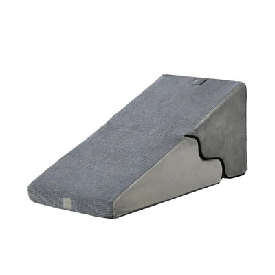 PET-RAMP-FM-S4-GY Alopet Pet Ramp Foam Dog Cover Stairs Washable Ladder For Bed Sofa Car 4 Steps
