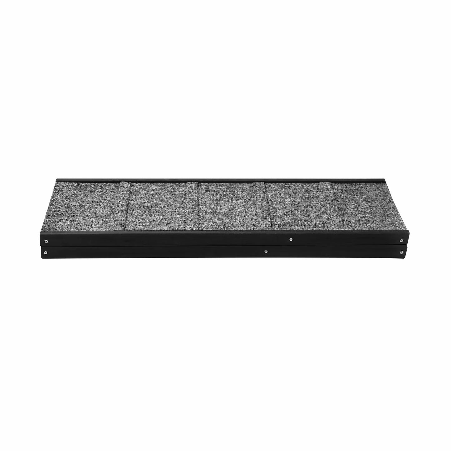 PET-RAMP-M-BK Alopet Dog Pet Ramp Adjustable Height Dogs Stairs Bed Sofa Car Foldable 70cm