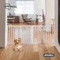 PET1012-4-WH Petzly Pet Gate Dog Fence Safety Barrier Security Door 4 Panel 61cm White