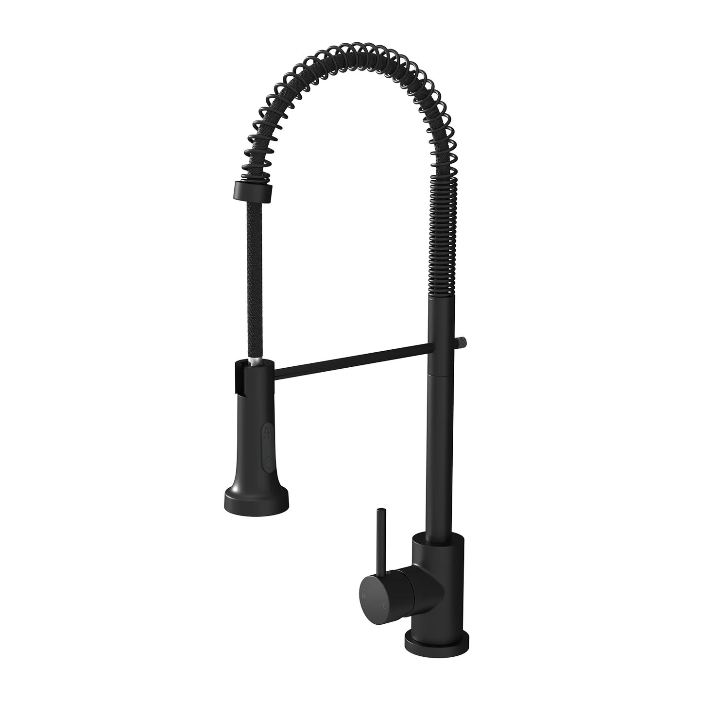 POKF-TA-663-BK Welba Kitchen Mixer Tap Pull Out Sink Faucet Basin Brass Swivel 2 Modes WELS Black