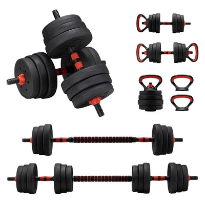 PP-GYM1010-25KG ProPulse 25KG Adjustable Dumbbell Barbell Set Home Gym Weights Exercise