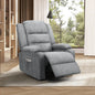 RCH-B2-NICE-GY-AB Oikiture Recliner Chair ArmChair Padded Lounge With Side Pocket Polyester Grey