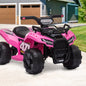 ROC-ATV-M-PK Ride On Car Electric ATV Bike Vehicle for Toddlers Kids Rechargeable Pink