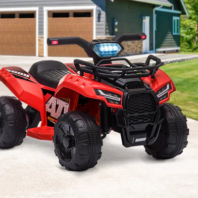ROC-ATV-M-RD Ride On Car Electric ATV Bike Vehicle for Toddlers Kids Red