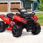 ROC-ATV-M-RD Ride On Car Electric ATV Bike Vehicle for Toddlers Kids Red