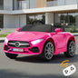 ROC-CLS-350-PK Kids Ride On Car 12V Mercedes-Benz Licensed Remote Control Toy Pink