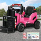 ROC-FORK-PK Mazam Ride-On Forklift Electric Car Toy for Toddlers Kids 12V Rechargeable Pink