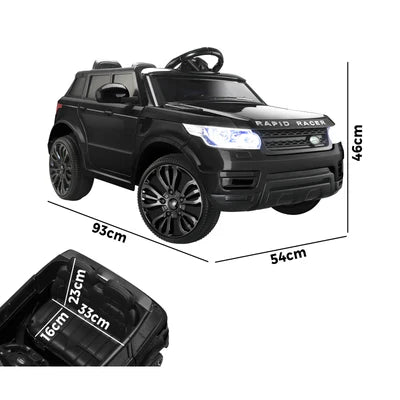 ROC-RNGRV-BK Mazam Ride On Car Electric Vehicle Toy Remote Cars Kids Gift MP3 LED light 12V