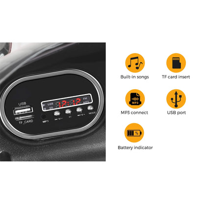 ROC-RNGRV-PK Mazam Ride On Car Electric Vehicle Toy Remote Cars Kids Gift MP3 LED light 12V