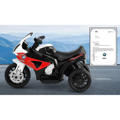 ROC-S1000R-RD BMW Kids Ride On Motorbike Electric Police Motorcycle Police Car Toy Boy Girl