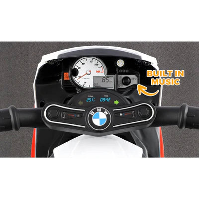 ROC-S1000R-RD BMW Kids Ride On Motorbike Electric Police Motorcycle Police Car Toy Boy Girl