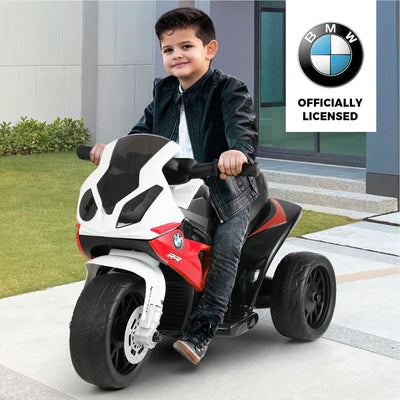 ROC-S1000R-RD BMW Kids Ride On Motorbike Electric Police Motorcycle Police Car Toy Boy Girl