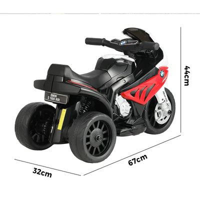 ROC-S1000R-RD BMW Kids Ride On Motorbike Electric Police Motorcycle Police Car Toy Boy Girl