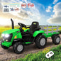 ROC-TRACTOR-XL-GN Mazam Kids Ride On Tractor Toy W/ Trailer Remote Battery Electric Operated Car