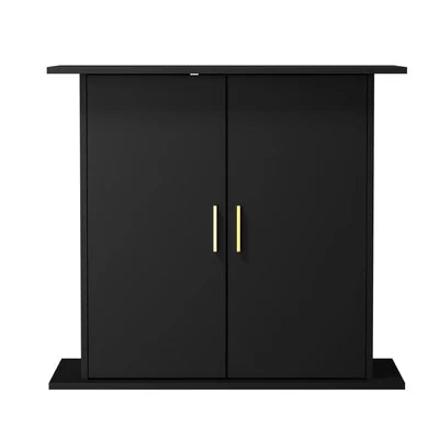 SB-FINI-2D-BK Oikiture Fish Tank Stand Aquarium Cabinet Buffet Sideboard Storage Cabinet Black