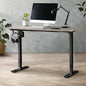SD-LEG-S1-BK+DB-14-GYOAK Oikiture Electric Standing Desk Single Motor 120/140/150cm