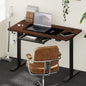 SD-LEG-S1-BK+DB-15-WN+DB-DRAW-PLS-BK Oikiture 150cm Electric Standing Desk with Drawer Height Adjustable Black&Walnut