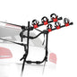 SGBR006A Fieryred 3 Bike Rack Bicycle Carrier Car Rear Universal Trunk Foldable